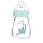 MAM Biberon Verre 170 ml - Biberon en verre BLEU