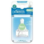 Dr. Brown’s Pack de 2 Tétines Cole étroit L4 liquides épais 9M+