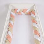 Tour De Lit Tressé - Beige Corail Blanc 3 MÈTRES