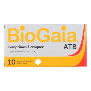Biogaia Fraise Probiotique 30 Comprimés enfants et adultes