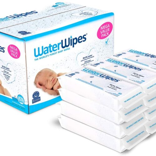 WaterWipes Lingettes Pures à l'eau- 720 lingettes Paquet de 12X60