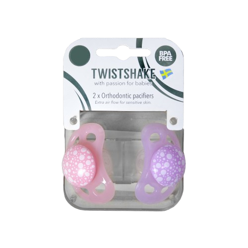 TWISTSHAKE 2x sucettes Pacifier 0 – 6 m RoseViolet