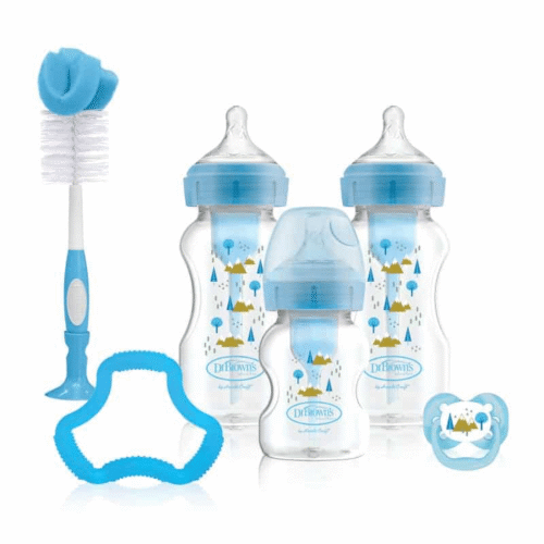 Dr Brown Coffret cadeau Options+ complet Bleu
