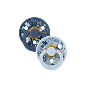BIBS 2 Tétines symétriques - Baby BluePetrol 0-6 m