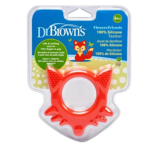 Dr Brown Anneau de dentition Flexees Renard Rouge