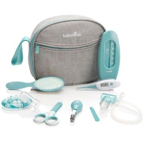 Babymoov Trousse de Soin Compacte Grise 6 Accessoires Inclus BABYMOOV - grisbleu