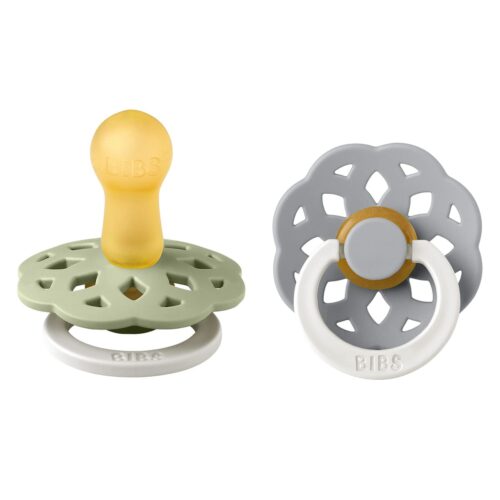 Lot de 2 Tétines Round Boheme Glow Sage & Cloud - 0/6 Mois